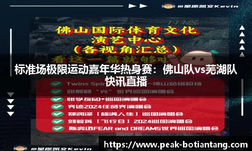 标准场极限运动嘉年华热身赛：佛山队vs芜湖队快讯直播